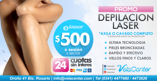 PROMO Depilacion Laser en 24 CUOTAS sin interes!